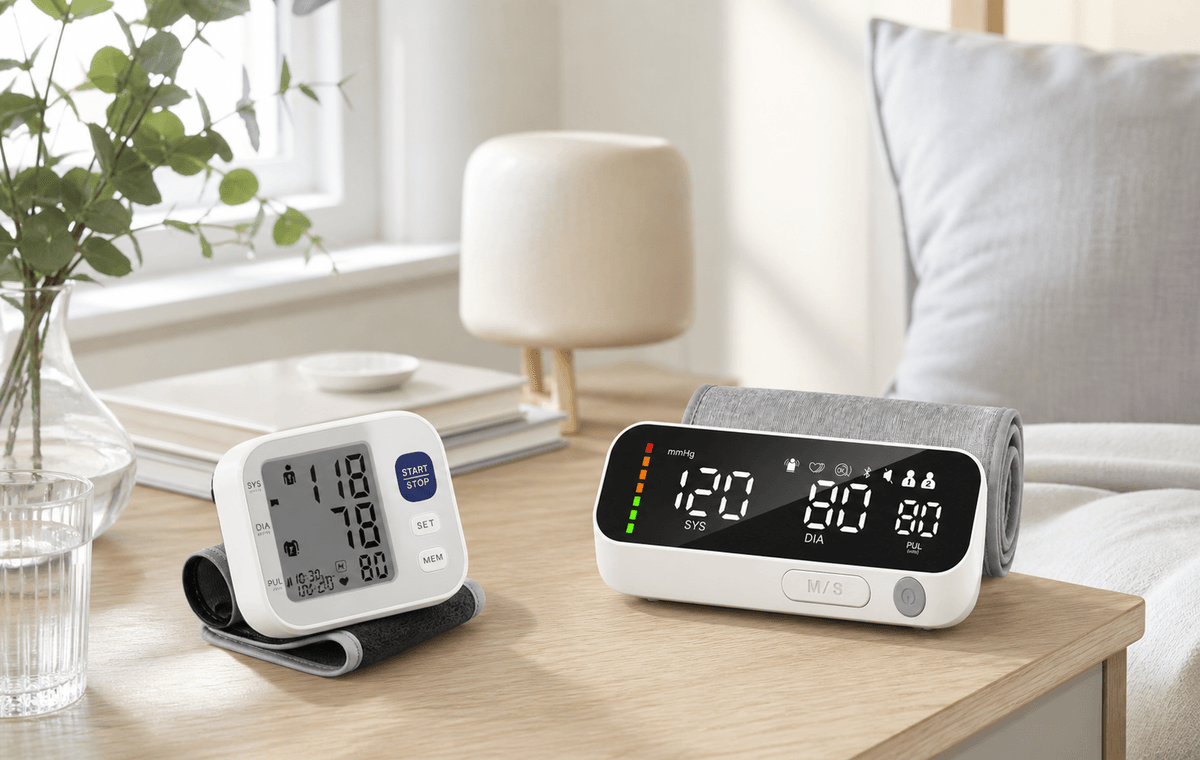 Blood pressure monitor product display