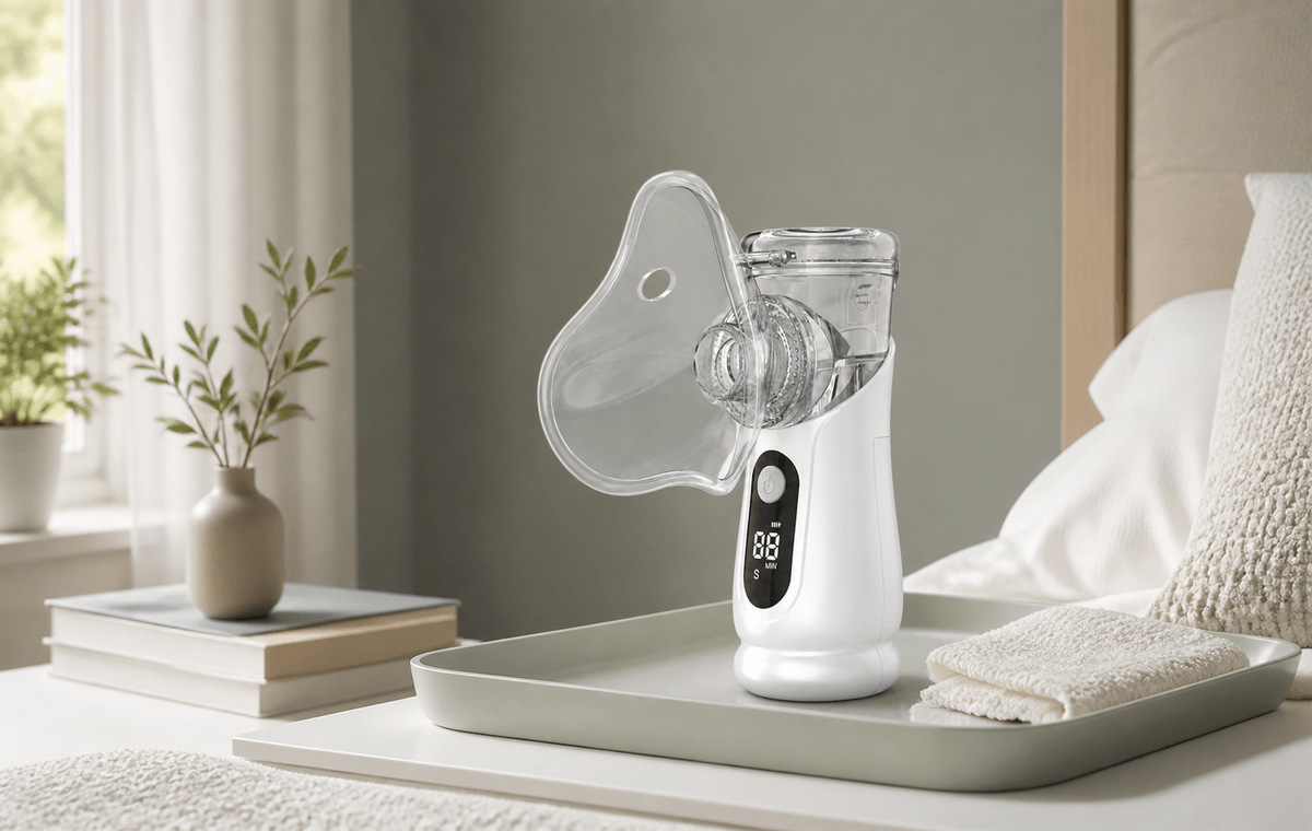 Handheld mesh nebulizer product display