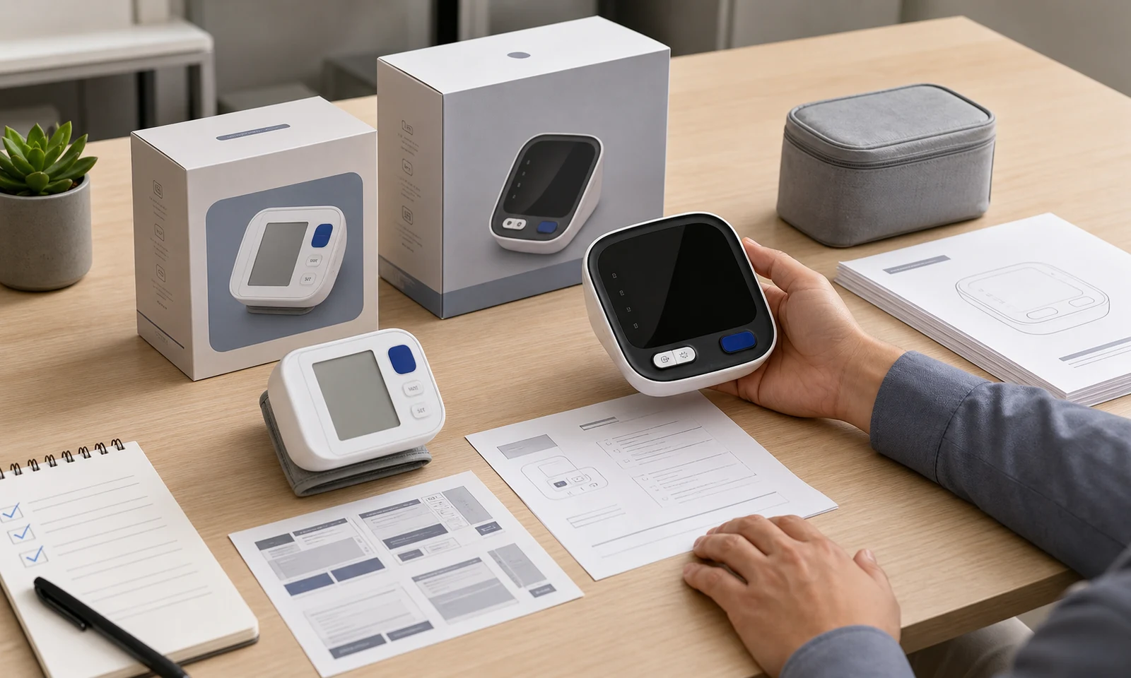 Blood pressure monitor OEM packaging and documentation review for sourcing