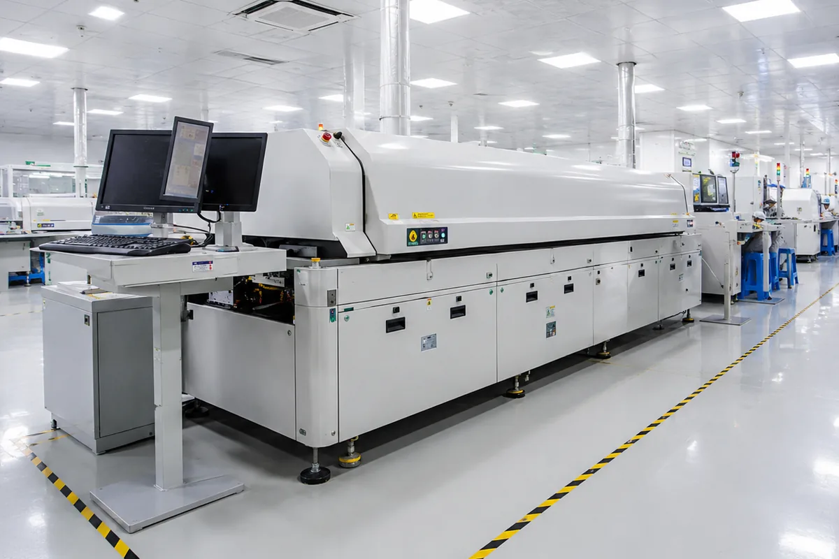 Linova automated SMT production equipment for medical device electronics