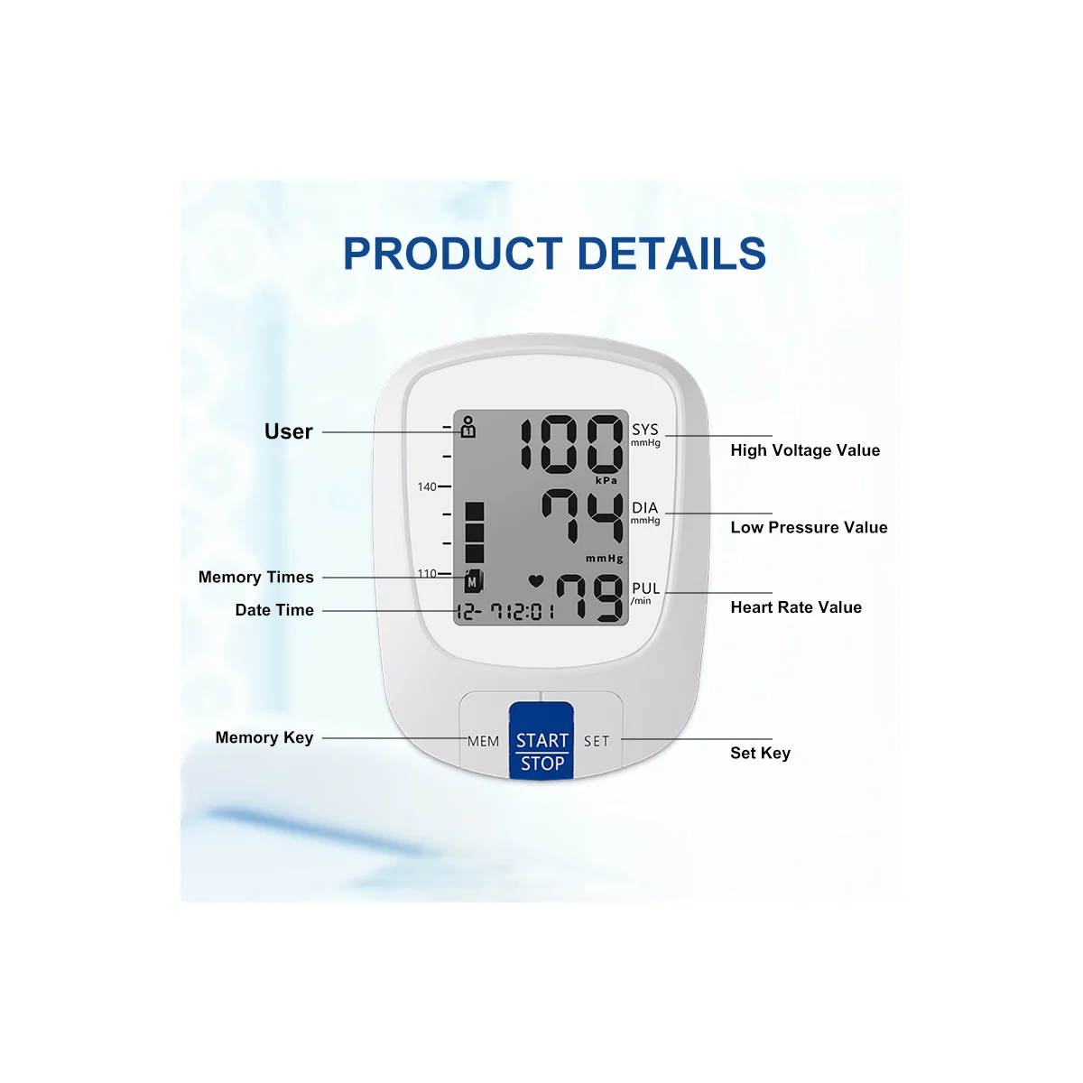 808 Upper Arm Blood Pressure Monitor