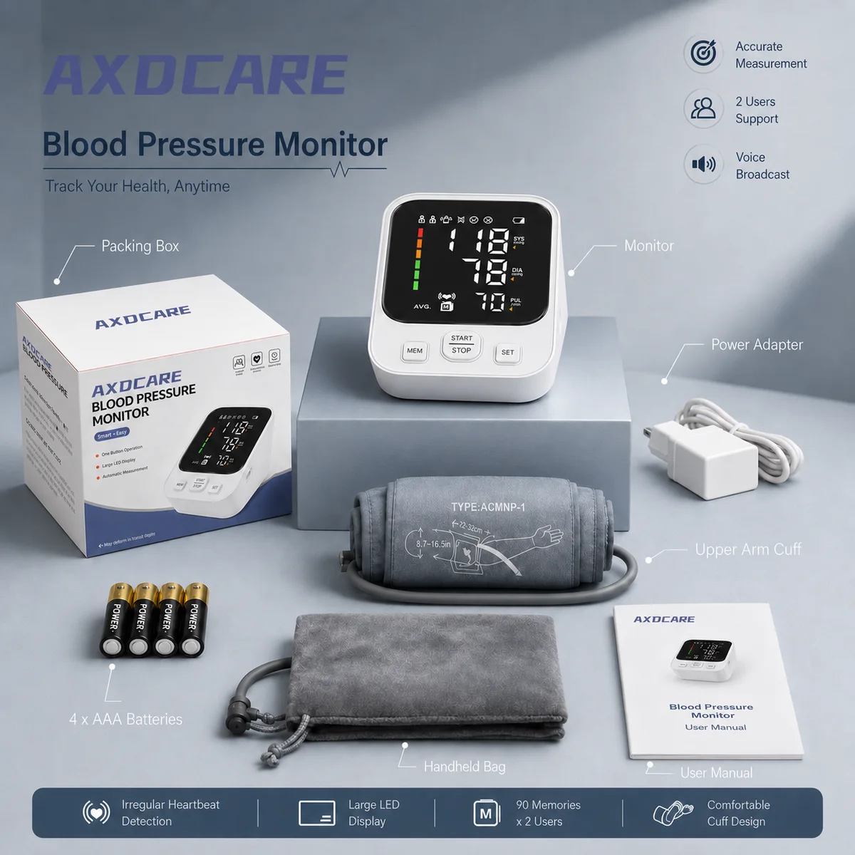 814 Upper Arm Blood Pressure Monitor