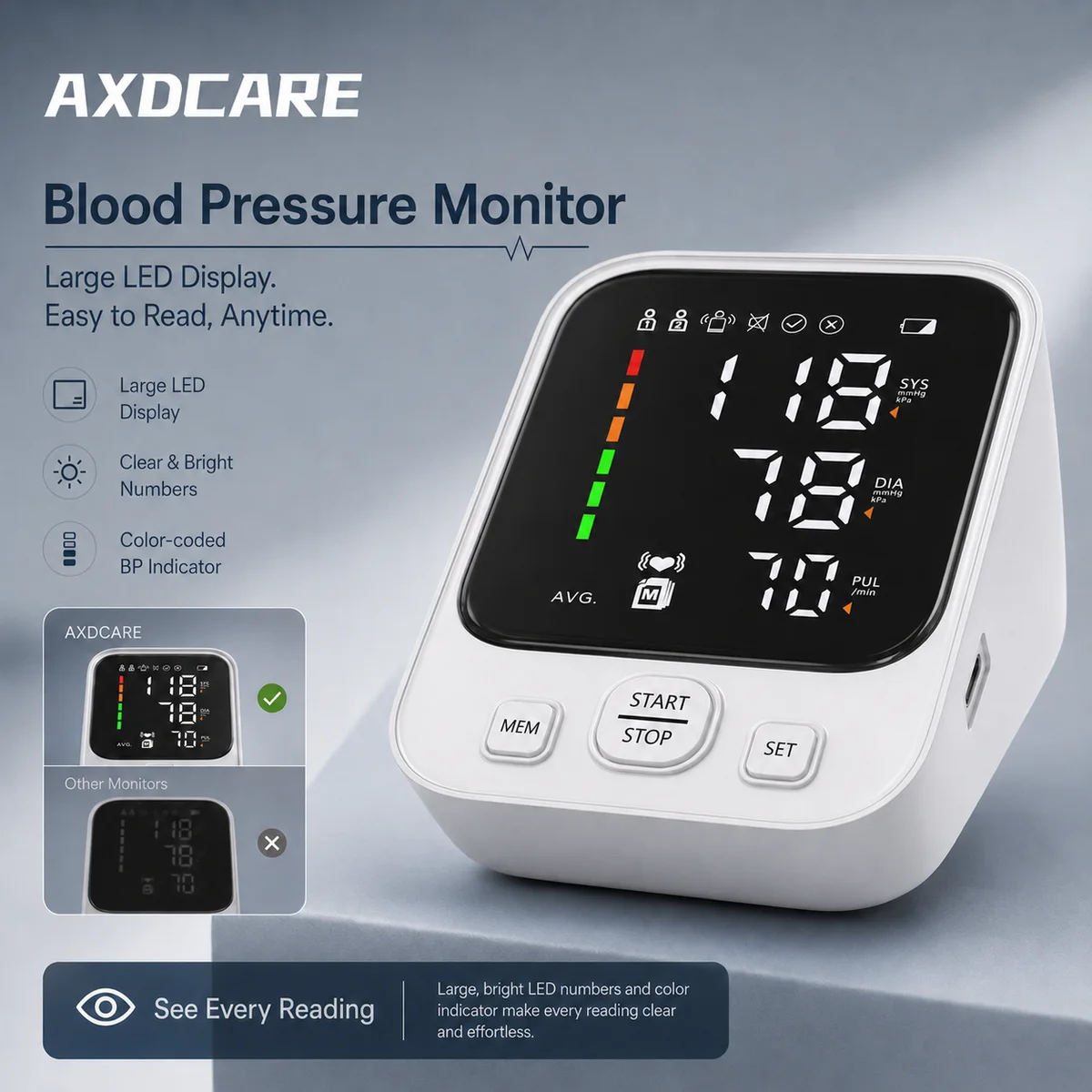 814 Upper Arm Blood Pressure Monitor