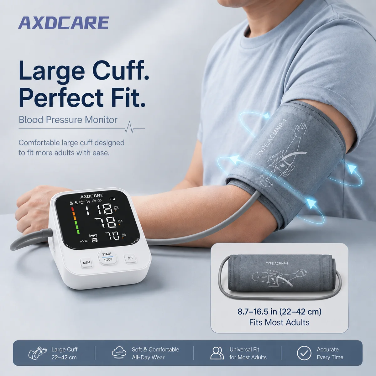 814 Upper Arm Blood Pressure Monitor