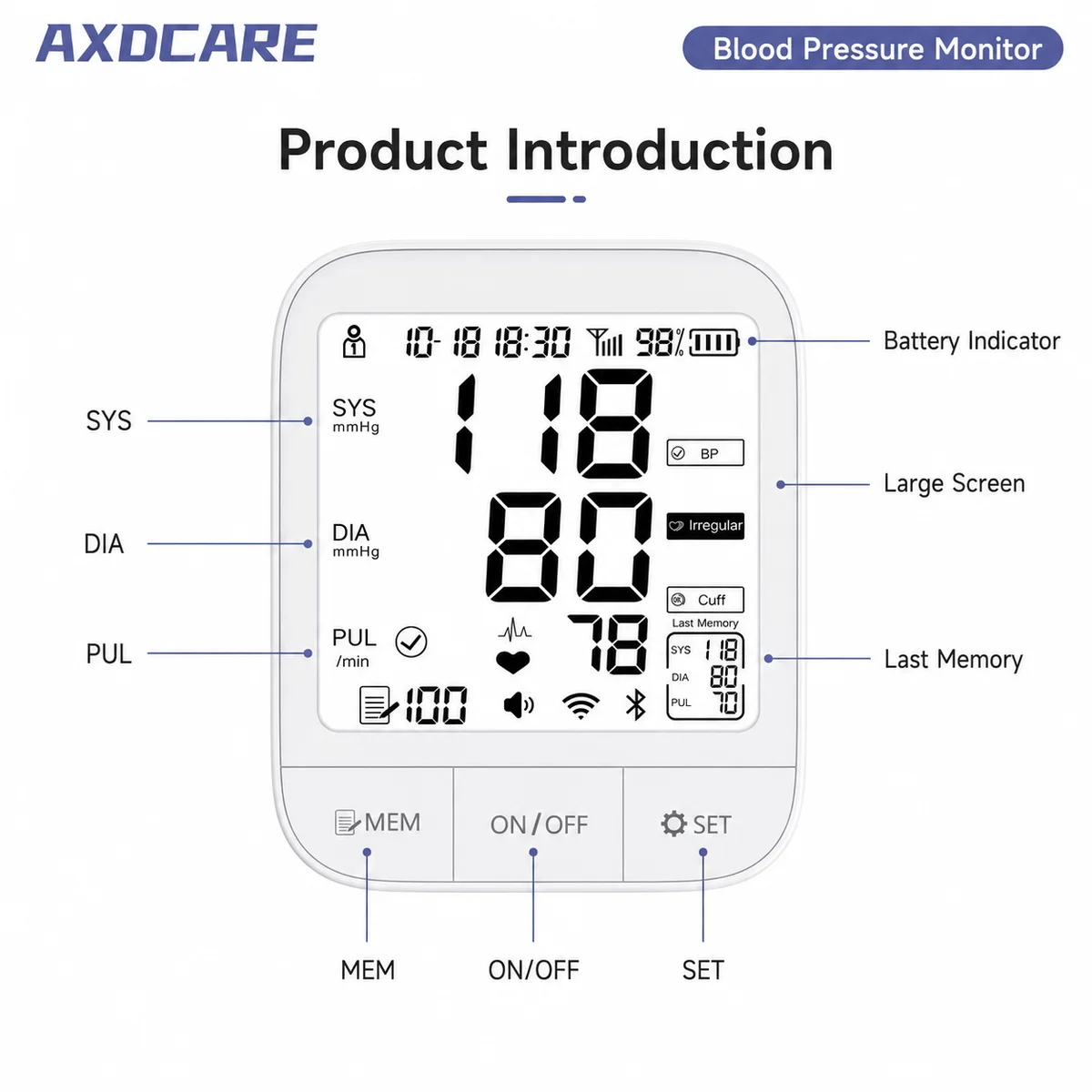 867 Upper Arm Blood Pressure Monitor
