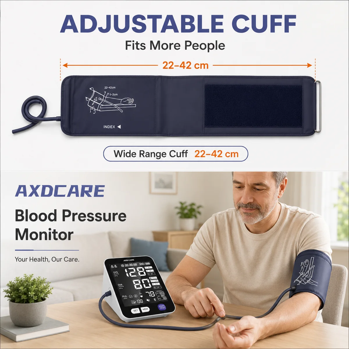 BP05-LCD Upper Arm Blood Pressure Monitor