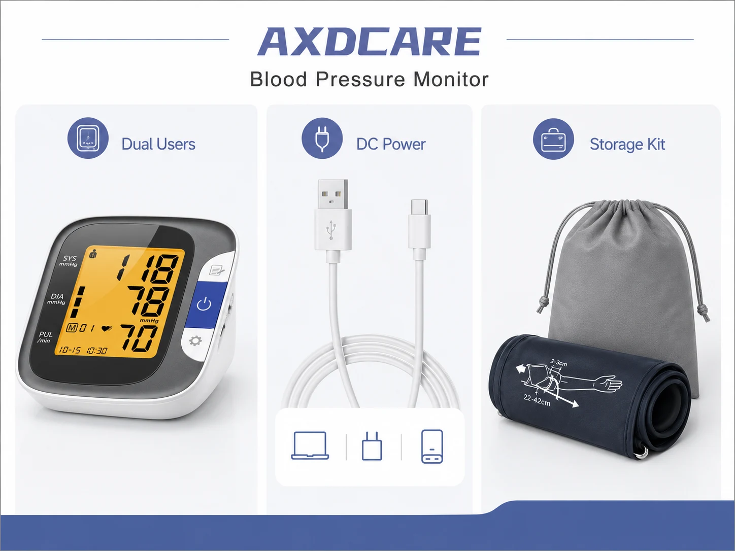 801 Upper Arm Blood Pressure Monitor detail 3