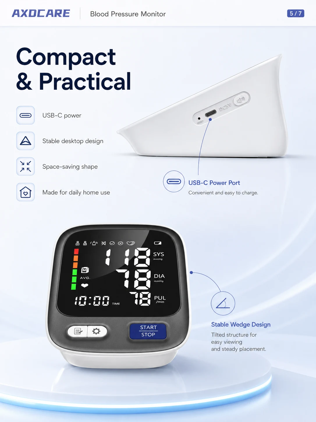 803 Upper Arm Blood Pressure Monitor detail 2