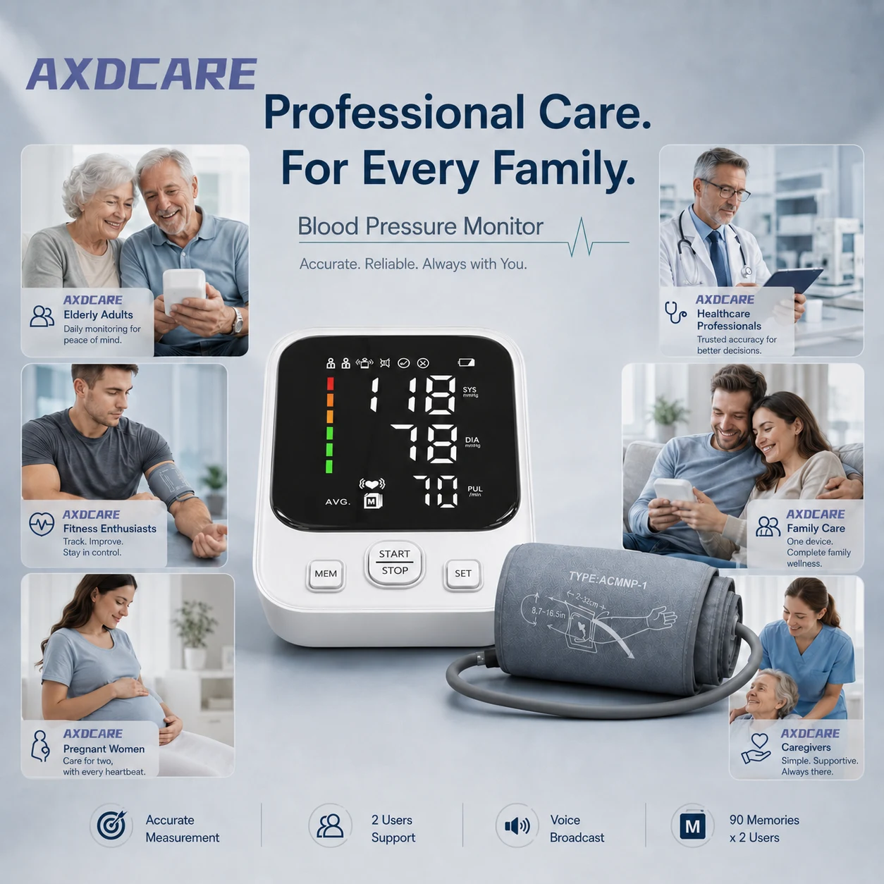 814 Upper Arm Blood Pressure Monitor detail 4