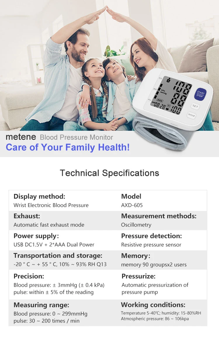 A605 Wrist Blood Pressure Monitor detail 4