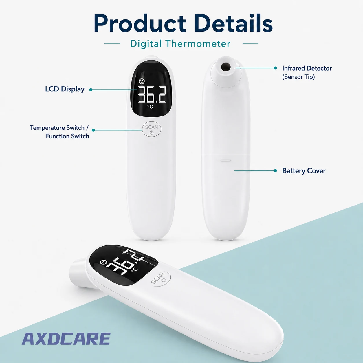 IF521 Forehead Thermometer detail 2